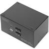 Digitus Switch KVM, 2 porte, schermo doppio, 4K, HDMI®