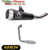 Arrow Scarico Completo Yamaha MT-125 2022 Arrow Moto Terminale Pro-Race Acciaio Nero