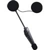 Dripio Auricolare Bluetooth per caschi da moto, interfono, portata di 500 metri, colore nero