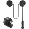 Dripio Auricolare Bluetooth per casco da moto, vivavoce, autonomia della batteria: 80 ore
