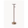 Westwing Collection Appendiabiti con base in marmo Disa - Marrone