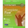 Cambridge Complete First Certificate For School. Workbook with Answers with Audio CD [Lingua inglese]