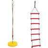 Bambini Albero Appeso Corda Corda Altalena E Scala Rampicante Giocattolo Set
