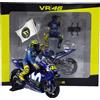 MINICHAMPS ROSSI 1/12 MODELLINO MOTO YAMAHA GP CATALUNYA 2018 CON PILOTA DIECAST