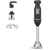 Ninja Foodi PowerBase, Frullatore a Immersione, Sbattitore, Tritatutto 850W | Nero, CI100EU, Avvio Graduale, Fruste, Ganci da Impasti, Ciotola 700 Ml, Coperchio, Parti Lavabili in Lavastoviglie