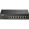 D-Link DMS-108P/E switch di rete Non gestito 2.5G Ethernet (100/1000/2500) Supporto Power over (PoE) Nero [DMS-108P/E]