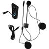 Dripio Auricolare Bluetooth per caschi da moto, modello BT22, versione 5.0, con cancellazione del rumore, colore nero