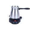 Herzberg Caffettiera Turca Elettrica 500 ml 600 W Acciaio Inox | spegnimento automatico, beccuccio antigoccia, base senza fili, caffè turco e cioccolata calda, manico isolante, facile cura