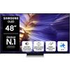 Samsung OLED AI TV 48'' QE48S90FAEXZT 4K, Processore NQ4 AI Gen3, 4K AI Upscaling Pro, Schermo antiriflesso, OLED HDR, Dolby Atmos & OTS Lite, Laser Slim