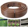 acquaverde Ala Gocciolante ø 16 mm Passo 30 cm con Gocciolatore Doppio Foro, Rotolo da 100 mt, Tubo In Polietilene per Irrigazione a Goccia, Marrone - Orto Facile