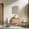 DEGHI Mobile bagno sospeso 60 cm con cassetto rovere gold e top - Edith