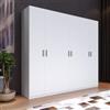 DEGHI Armadio battente 273x240h cm 6 ante reversibili con soft close bianco - Jennifer