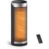 Dreo Termoventilatore a Risparmio Energetico, Riscaldatore in Ceramica PTC Silenzioso, Stufa Elettrica Oscillante a 70° con Telecomando, Timer da 12 Ore, 3 Modalità e 3 Velocità, Solaris Slim H3