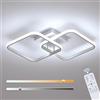 Osairous Plafoniera LED Soffitto Dimmerabile, 50W 5625LM Lampadario | LED Soffitto con Telecomando 3000K-6500K, Quadrata Plafoniere Camera da Letto Moderna per Cucina Soggiorno Corridoio, 64CM