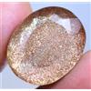 Gemsmyriad Naturale Rutilo & Sunstone 30.25 KT Agrati Certificato Raro Trovato Due IN Uno