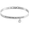 Stroili Bangle Lady Message Acciaio Destiny e Cristalli