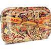 Raw Vassoio in Metallo per rollare, Piccolo, 27,5 x 17,5 cm