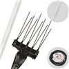 MAORI BXOS 2710 - Abbacchiatore elettrico a batteria 210-310 cm - Asta alluminio + prolunga