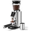 AMZCHEF Macinacaffè con 45 gradi di macinazione, macinino conico in acciaio | Antistatico, funzione di memoria, contenitore per chicchi da 300 g, macina espresso per portafiltro e caffè filtro