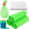 YUANYUU 90 Pezzi Sacchetti Per Sedia WC, Una Sola Volta Sacchetti per Vasino Portatili, con 60 Cuscinetti Assorbente, Sacchetti Comoda per WC Portatile Adulti, per Anziani, Gestante (Verde)