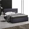 LLB Living Life Bed Letto singolo grande completo con rete in tessuto legno e giroletto 80x190 cm Basilea - Grigio