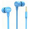 Merkloos Cuffie in-ear con microfono, cavo piatto, 3 paia di auricolari di diverse dimensioni, connettore da 3,5 mm, adatte a orecchie piccole