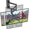 Merkloos Supporto a parete girevole a 180°, con braccio da 1035 mm, per televisori da 17 a 50 pollici, standard VESA da 75x75 a 300x300, capacità massima di 30 kg