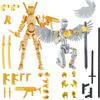 Merkloos Set di action figure, robot giocattolo articolato, stampato in 3D, 1 pezzo, per collezionisti