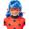 Funidelia | Parrucca Ladybug per Bambina - Cartoni Animati, Ladybug, Miraculous - Accessori per Bambini, Accessorio per Costume - Taglia Unica - Nero