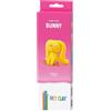Hey Clay Fluffy Pets - Claymate Bunny - Argilla colorata per bambini - Kit di argilla secca all'aria aperta, 3 lattine con divertente app interattiva
