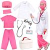 Tacobear 9 Pezzi Kit Dottore per Bambino Valigetta del Medico Gioco di Ruolo Dottore con Camice da Dottore, Stetoscopio per Ragazzi Ragazze 3 4 5 6 7 8 9 10 Anni