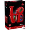 BRICK Flip Lego Love - Mini set da costruzione per adulti, decorazione per la casa, San Valentino e Lego, regalo per coppie, attività creativa per gli amanti dell'arte e del design (Lego 31214)
