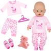 Xerteam Bambola Bambola Bambola Abbigliamento Bambola Bambino 14 18 pollici Accessori Bambola Bambola Per Bambole 35-45 cm Dolci Vestiti Dolci Bambola Dolci Dinosauro Top Pantaloni