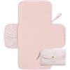 Toddlekind Mini Maven - Fasciatoio portatile da viaggio | Cotone biologico, resistente all'acqua, design pieghevole, tasca integrata, compatta per viaggi e modifiche in movimento