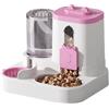 Generisch Distributore automatico di cibo per gatti, 2 in 1, con grande capacità, per cani di piccola e media taglia, pratico porta ciotola per animali domestici (taglia unica)
