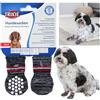 TRIXIE Calzini antiscivolo per cani di piccola e piccolissima taglia, perfetti per chihuahua, 2 pezzi, colore: grigio