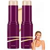 SERQIA 2 Pezzi Naila Calcio Bioattivo Stick Coreano Idratante, Naila Stick Antietà Coreano al Calcio e Collagene, Trattamento Viso e Collo,Calcium Multi Balm Stick