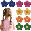 Frostyflair elastici per capelli bambina, 10 pezzi 4cm di diametro fiori elastici per capelli bambini, elastici per capelli bambine, fasce per capelli donne per bambine adolescenti donne