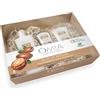Omia - Beauty Box Viso Olio d'Argan, Confezione Regalo con Crema Viso, Detergente e Scrub Viso, Skin Care Nutriente e Idratante con Vitamina E e A, Dematologicamente Testato