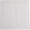 Vent Systems 300 x 300 mm - Bianco - Copertura in metallo - Griglia a squadra, copertura per griglia - zanzariera integrata - prese d'aria HVAC per bagno, casa, ufficio, cucina