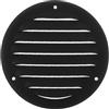 Steinberg14 Griglia di Ventilazione Rotonda 100mm - Lamiera Antracite con Zanzariera - Copertura di Ventilazione - Registro di Scarico Aria