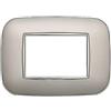 Ettroit PLACCHE ORBIS COLORI ASSORTITI COMPATIBILI SERIE AXOLUTE 3-4-6 MODULI ETTROIT (3 MODULI, SILVER)