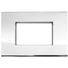 A2ZWORLD Placche Compatibile Con Vimar Arke, Placche Da 3 Moduli/Posti, Colore Cromo Lucido