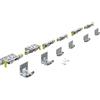 Hettich TopLine XL Set di corse e guide STB 19, 17 mm, 22-30 mm, 80 kg, 3 porte, articolo 9275785