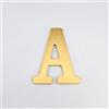Yooumilife Numeri Civici Da 3 Pollici, Numero Di Porta Moderno In Metallo Ottone, 8 Cm, Lettere Dorate Per Indirizzo Di Cassetta Postale, Segno Decorativo Per Esterni, Per Camera D'hotel, Giardino(A)