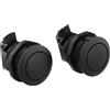 Elchuiaby 2 serrature verticali a pulsante con pulsante senza chiave, in plastica ABS, anti per camper, yacht, mobili, cassetti (nero)