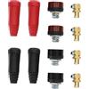 YINETTECH Connettore per pannello del cavo di saldatura TIG DKZ35-50/DKJ35-50, connettore rapido per accessori per saldatrici, 315 A, 8 pezzi