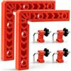 HO-SFSM Morsetto ad angolo di 90 gradi | 4 coppie di clip di fissaggio e 2 pezzi 10 x 10 cm a L,per la lavorazione del legno per cornici, armadi
