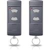 NLDZGA Telecomando per Porta da Garage Compatibile con Hörmann 40,685MHz | Telecomando di Ricambio a 2 Canali Compatibile con Hörmann HSM2-40 HSM4-40 HSE2-40 HSE4-40 HS2-40 HS4-40 con Pulsanti Grigi