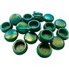 ANDROMEDAGIE® | TAPPO COPRIFORO Ø 12 MM IN GOMMA 20 PZ VERDE | Tappini copriforo per fori diametro 12 mm in gomma mediamente morbida di colore verde